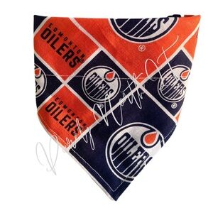 New Edmonton Oilers Pet Bandana